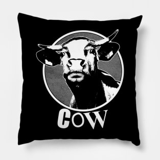 Punk Rock Cow Pillow