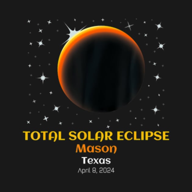 Total Solar Eclipse Of April 8 2024 In Mason Texas Tx by Diana-Arts-C