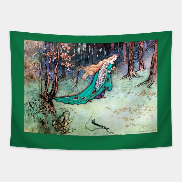 The Frog Prince - Warwick Goble Tapestry by forgottenbeauty