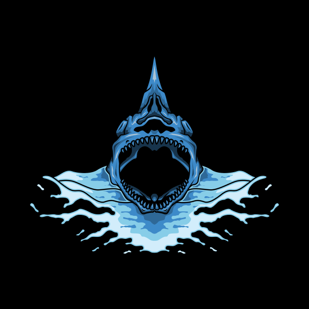 Shark skull by giggleapin