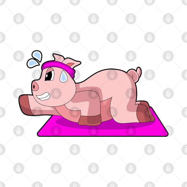 Pig Yoga Gymnastics by Markus Schnabel