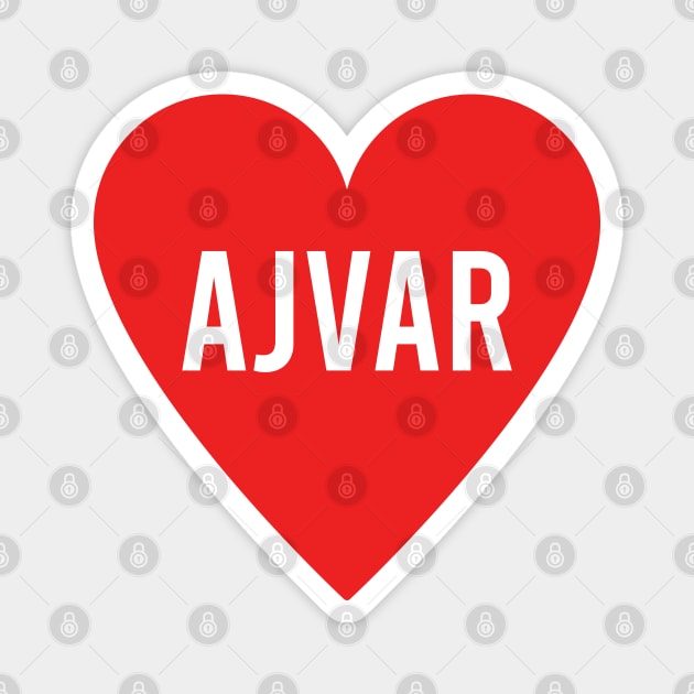 Ajvar love - Ajvar heart Magnet by Slavstuff