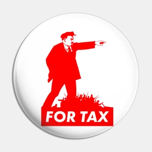 Humorous Tax Illustration Pin