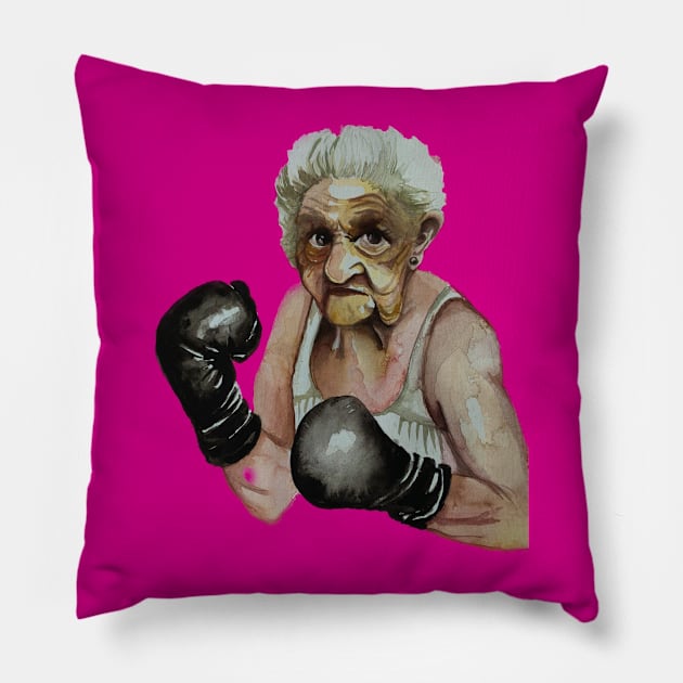 The boxer Pillow by The artist of light in the darkness 