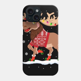 Ugly Christmas Sweater Moose Phone Case