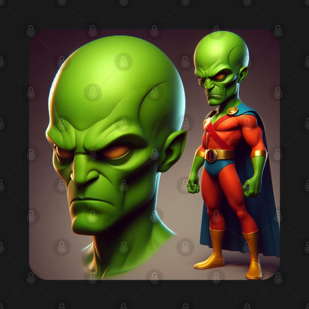 Martian Alien Caricature #10 by The Black Panther