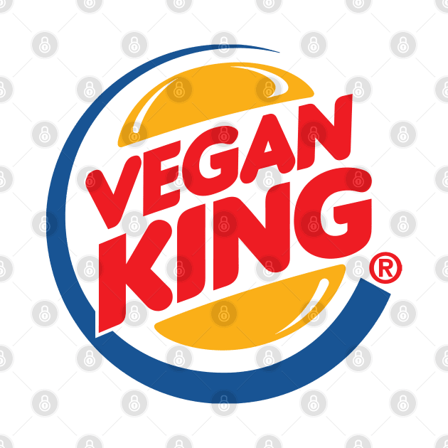 Vegan King - Fast Food Parody Logo Design by DankFutura