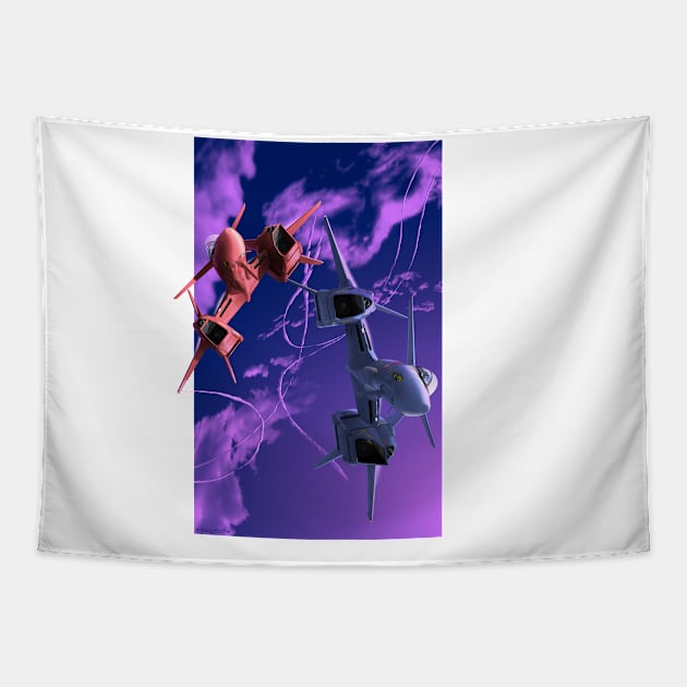 Asplenia Studios: Max and Milia VF-4 Tapestry by AspleniaStudios