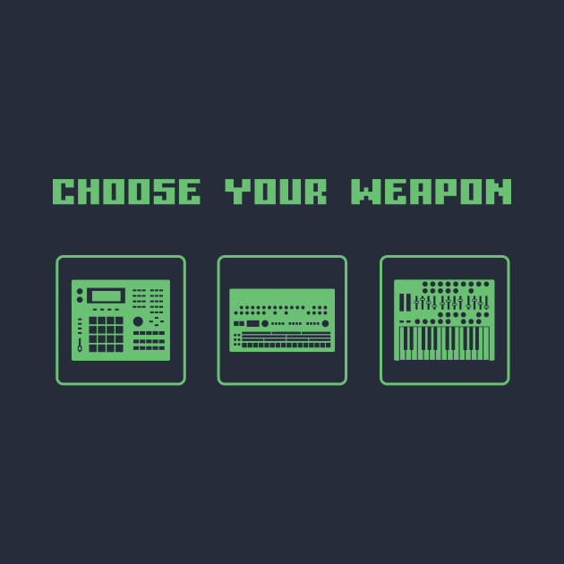Choose Your Weapon Drum Machine and Synth Selector for Electronic Musician by Atomic Malibu
