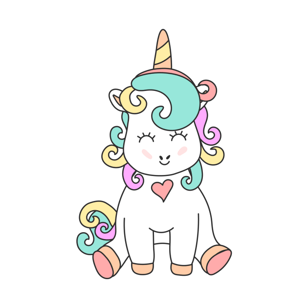 Cute Unicorn Magical Illustration by CuteDesigns