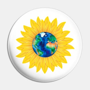 Love Sunflower Earth Shirt For Men Women Pin