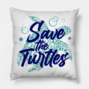 Save the turtles Pillow