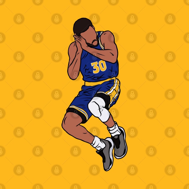 Stephen Curry Jumping Celebration by rattraptees