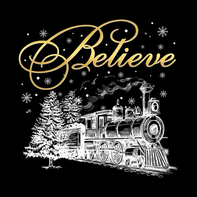 Believe Christmas North Pole Polar Express All Abroad Family by nadenescarpellos