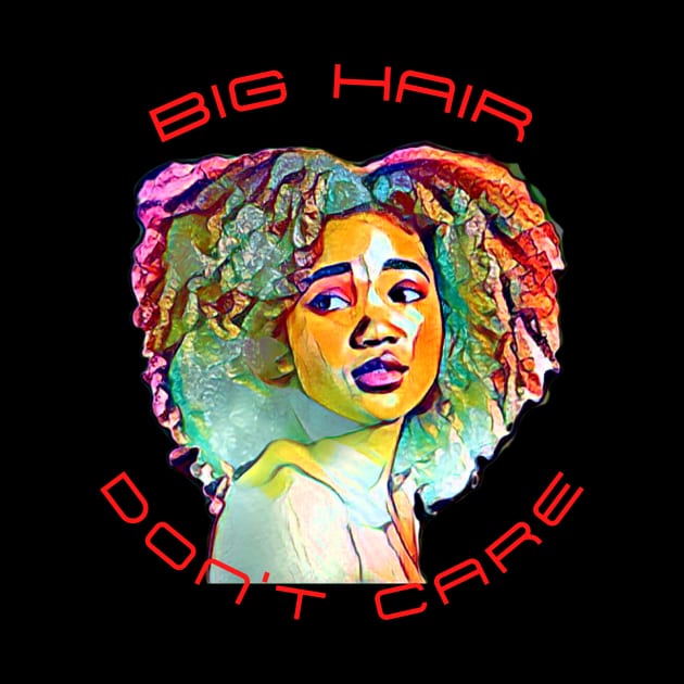 Big Hair Don't Care (young black teen) by PersianFMts