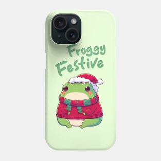 Froggy Festive Christmas Frog Phone Case