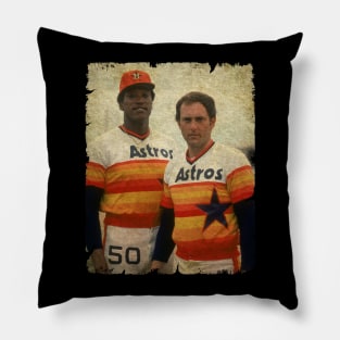 J.R. Richard and Nolan Ryan in Houston Astros Pillow