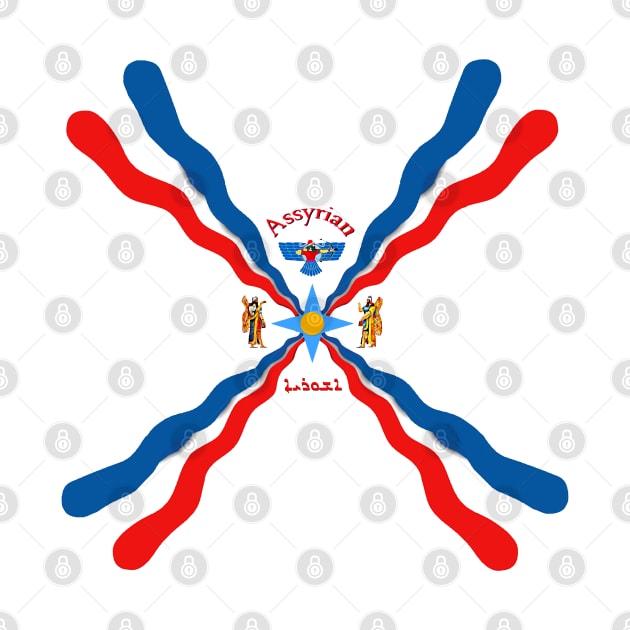 Assyrian Flag by doniainart