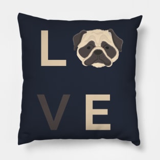 Pug Love Pillow