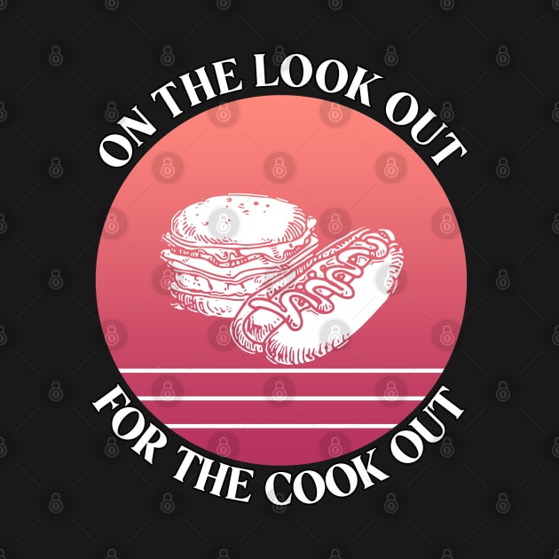 On The Look Out For The Cook Out Retro Red Summer by aaallsmiles