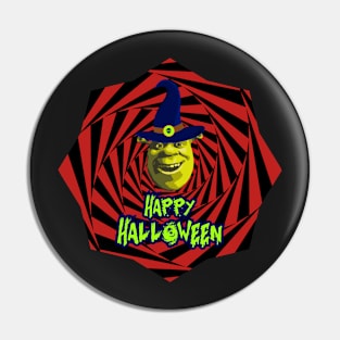 Funny Halloween Shrek Pin