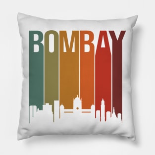 Mumbai Bombay Skyline Maharashtra Marathi Design Pillow