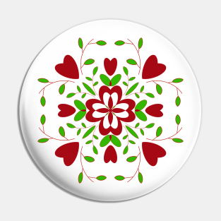 Romance Mandala Happy Valentines Day Pin