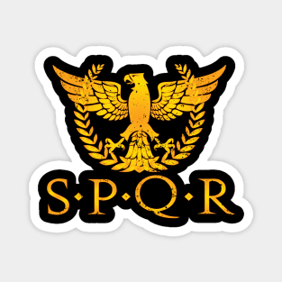 SPQR T-shirt Golden Eagle Logo Magnet