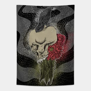Skull and the Crow Tapestry