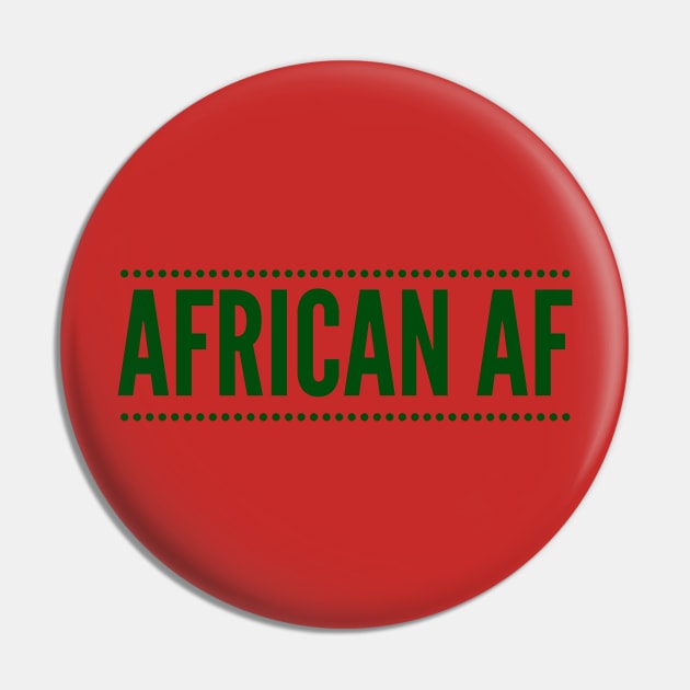 African AF Pin by MessageOnApparel