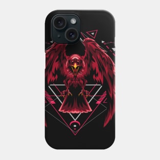 wing crow red Phone Case