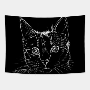 Hypnotic Kitten Tapestry