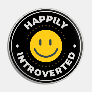 Happily introverted logo Pin