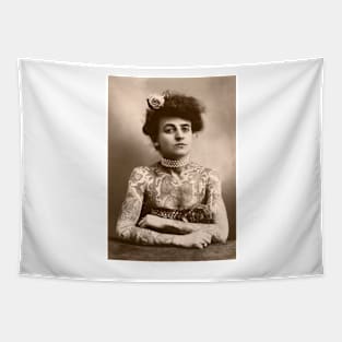 Maud Wagner, tattoo artiste (C023/2967) Tapestry