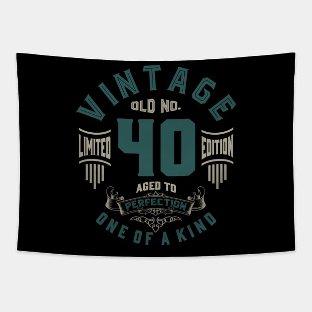 Old No. 40 Aged To Perfection Tapestry by C_ceconello