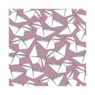 Origami Crow Pink T-Shirt