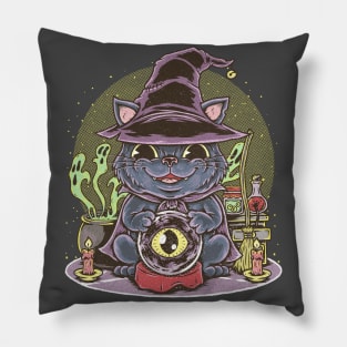 BLACK MAGIC CAT Pillow