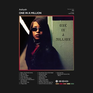 Aaliyah - One In A Million Tracklist Album T-Shirt