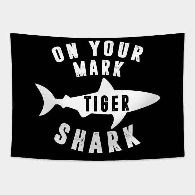 Get Wallpaper On Your Mark Tiger Shark On Your Mark Tiger Shark Tapestry Desktop Wallpaper