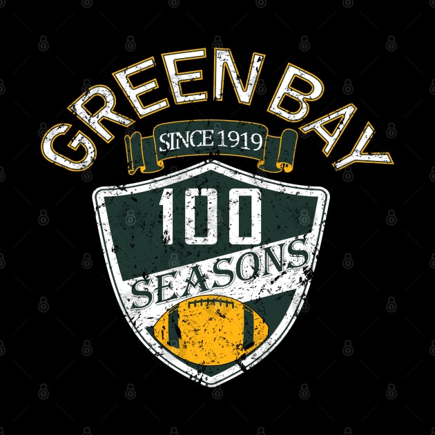 Green Bay Pro Football - Vintage 100 Seasons by FFFM