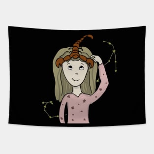 Scorpio girl 3 Tapestry