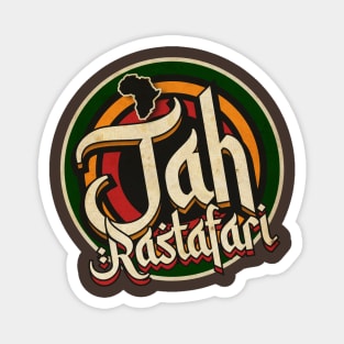 Jah Rastafari Vintage Tribute Magnet