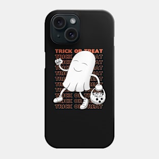 Ghost doing trick or treat Phone Case