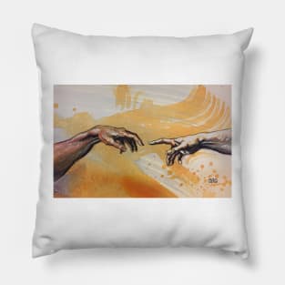 Birth of Adam Michelangelo Sistine Chapel Pillow