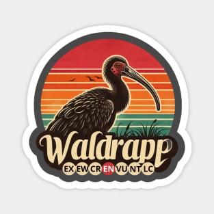 WALDRAPP (Geronticus eremita) critically endangered bird Magnet