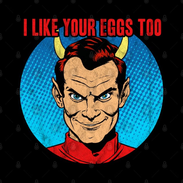 Satan Loves You Deviled Eggs by karutees