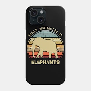 Easily Distracted By Elephants Phone Case