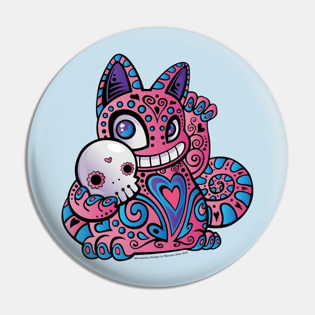 Lucky Sugar Cat Pin by Shanimation