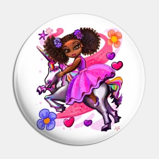 Curly hair Princess on a unicorn pony 7 - black girl with curly afro hair on a horse. Black princess Pin