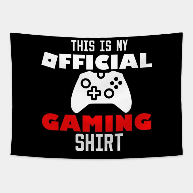 this is my official gaming shirt Tapestry by Ghani Store